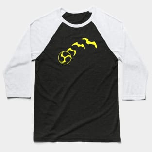 Bat Mitsudomoe yellow Baseball T-Shirt